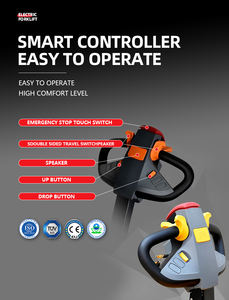 Entrega rápida Carretilla elevadora eléctrica Apilador de paletas 1000kg 1500kg 2000kg Elevador semieléctrico Precio competitivo - Product Image 6