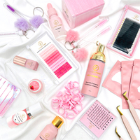 Kit d'entraînement et d'exercice pour faux cils, ensemble de têtes de mannequin pour maquillage, kits d'extension de cils individuels à marque privée