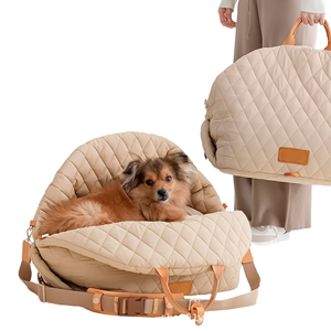 Asiento de coche 3 en 1 para <span class=keywords><strong>perros</strong></span> al por mayor, bolsa de transporte impermeable para mascotas, cama portátil para <span class=keywords><strong>perros</strong></span> pequeños, asiento elevador para asiento delantero y trasero, viaje <span class=keywords><strong>seguro</strong></span> - Product Image 2
