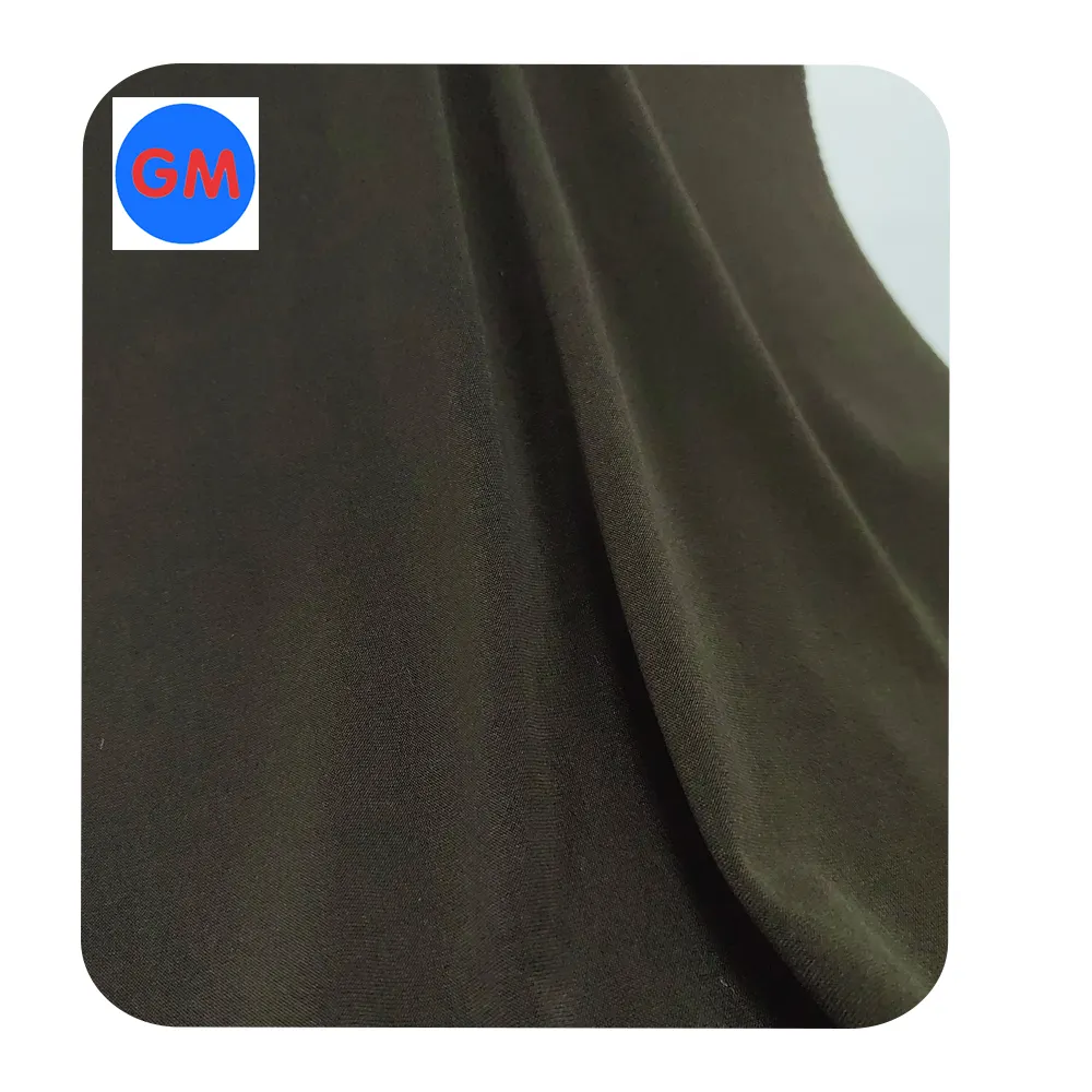 Hồi giáo hồi giáo nóng bán giá rẻ 100% polyester ity dty đan abaya vải với trang phục chính thức màu đen dệt cho abaya 4way căng