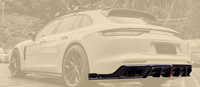 Pour Porsche Panamera 971.1 971.2 2017-2023Kit de carrosserie de lèvre arrière en Fiber de carbone pare-chocs de fabricant personnalisé pour les voitures