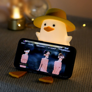 Luci notturne dell'anatra buffa che pattinano la luce del regalo della scuola materna illuminazione calda del sonno del bambino Pat giocattoli lampada da notte da comodino - Product Image 3