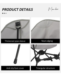 Nouvelle Arrivée Chaise Pliante Ultralégère en Alliage d'Aluminium pour Randonnée, Camping, Plage et Extérieur - Product Image 6