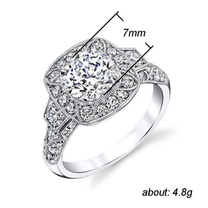 Anello Classico Traforato per Donne, Stile Occidentale, Accessorio da Dito per Matrimonio, Regalo alla Moda - Product Image 4