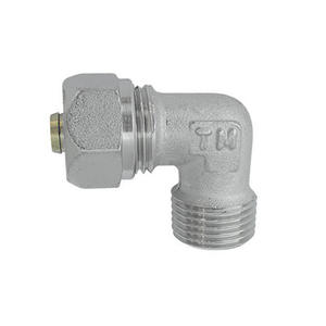 Connecteur courbé mâle Tiemme 1/2 X 20 pour tuyaux de plomberie multicouches - Product Image 1