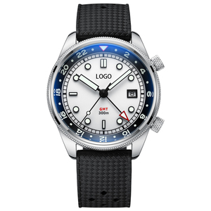 Reloj clásico de acero inoxidable 316L de 40 mm, reloj de buceo GMT de 300 m, impulsado por NH34 con Super-LumiNova BGW9 - Product Image 3