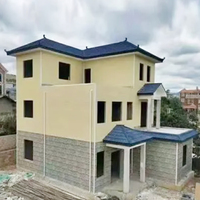 Maison préfabriquée Maisons préfabriquées Structure en acier Villa en acier léger à vendre