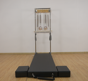 Équipement de yoga professionnel pour usage en club : Unité murale en érable, Matelas, Lit, Machine Reformer en aluminium - Product Image 6