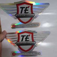 Autocollant holographique à paillettes étanche résistant aux UV avec logo découpé à l'emporte-pièce Étiquette d'autocollant arc-en-ciel hologramme argenté au Laser