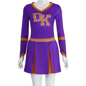 Costume de pom-pom girl violet de l'école secondaire de <span class=keywords><strong>Jennifer</strong></span>, inspiré de Megan Fox, ensemble jupe de compétition pour fille - Product Image 1