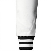 Veste universitaire brodée lettre K pour homme, style preppy, manches noires et blanches, motif notes de musique et cœurs, pour l'automne