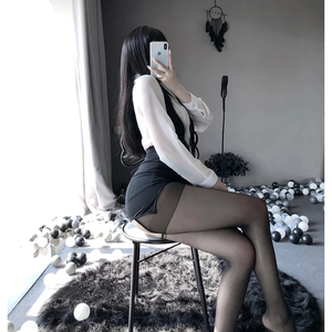 Nuova Lingerie Sexy, Costume da Segretaria Sexy, Uniforme da Insegnante, Cosplay da Ufficio, Camicia con Minigonna - Product Image 3