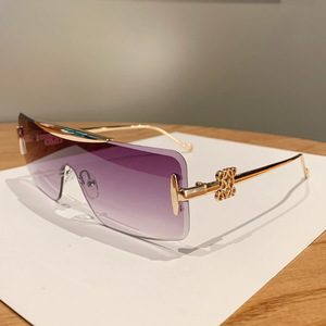 Gafas de Sol de Moda sin Montura con Lentes Degradados y Protección UV400 para Mujer, Protección Solar para Adultos 2025 - Product Image 2