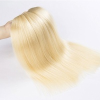 Ekstensi Rambut Virgin Rusia Pirang Micro Ring Cold Fusion Links Untuk Salon