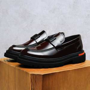 Chaussures habillées Oxford britanniques pour hommes en cuir de vachette véritable, style simple, entièrement en cuir, à lacets, pour la saison printanière – Grande promotion - Product Image 6
