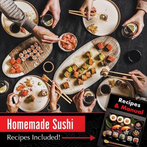 <span class=keywords><strong>Kit</strong></span> complet de fabricant de <span class=keywords><strong>sushi</strong></span> <span class=keywords><strong>traditionnel</strong></span> pour débutants Tapis à <span class=keywords><strong>sushi</strong></span> en bambou facile à utiliser pour la maison ou l'enseignement en classe - Product Image 5