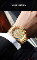 Montre chronographe multifonctionnelle de luxe personnalisée, mouvement de haute qualité avec diamants VK63/7750/4130/4131, acier inoxydable tendance