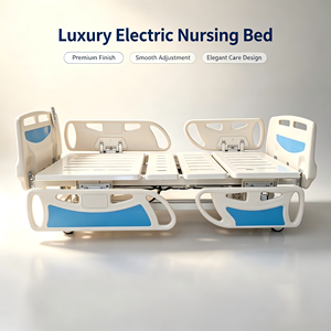 Letti Ospedalieri di Lusso per Pazienti Disabili, Letto da Degenza a Tre Funzioni Regolabili con Asta <span class=keywords><strong>Portaflebo</strong></span> - Product Image 1