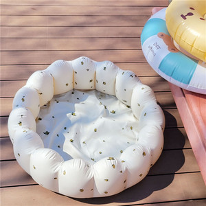 สระน้ำเด็กทรงกลมพับได้ PVC สำหรับเด็กเล่นที่บ้าน - Product Image 1