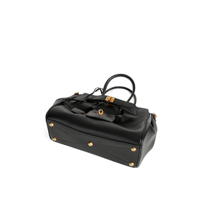 Bolso de Mano Negro de Moda 2026, Bolso Tote Pequeño de Cuero Vacuno de Primera Capa <span class=keywords><strong>para</strong></span> <span class=keywords><strong>Mujer</strong></span>, Estilo de Diseñador de Lujo, Bolso de Hombro - Product Image 3