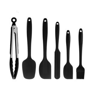 Promotional 6-Piece Cake Spatula Oil Brush Food Clip <b>Silicone</b> Kitchenware Set - Product Image 6