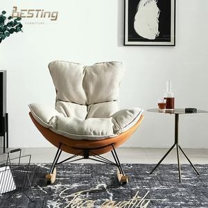 Mecedora nórdica moderna <span class=keywords><strong>de</strong></span> lujo para sala <span class=keywords><strong>de</strong></span> estar, silla <span class=keywords><strong>de</strong></span> huevo <span class=keywords><strong>de</strong></span> ocio para adultos, mecedora reclinable perezosa para <span class=keywords><strong>el</strong></span> hogar - Product Image 2