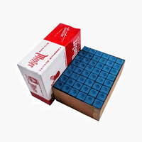 Craie bleue de maître chinoise de haute qualité, boîte de 144 pièces, accessoires de billard en gros