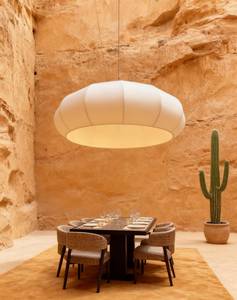 <span class=keywords><strong>Lampadario</strong></span> ristorante Vintage in tessuto rotondo Hotel Lobby zona pranzo grandi dimensioni personalizzano <span class=keywords><strong>lampadario</strong></span> decorativo appeso <span class=keywords><strong>paralume</strong></span> - Product Image 4