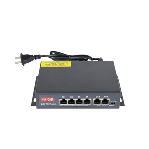 PoE <b>Switch</b> 4 Port 52V Industrial <b>Ethernet</b> With LAN NVR Ports For Surveillance Monitoring - Product Image 4