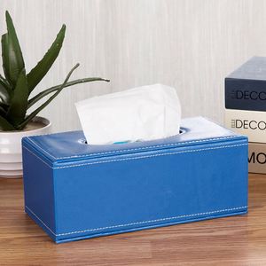 Caixa de Lenços de Papel em Couro, Suporte Moderno Minimalista para Lenços Faciais, Capa para Mesa, Carro, Sala de Estar e Banheiro - Product Image 2