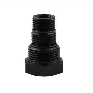 Getitall Oil Filter <b>Adapter</b> 1-2-28 Threaded Fitting Carbon Steel Piano Black - Product Image 1