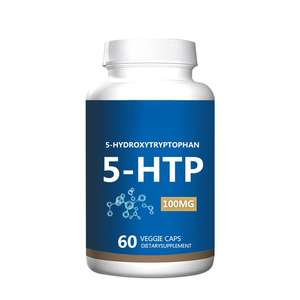 Capsule de 5-HTP (Hydroxytryptophane) personnalisée transfrontalière 300mg 60 comprimés pour la densité osseuse améliorée, pour adultes, OEM - Product Image 1