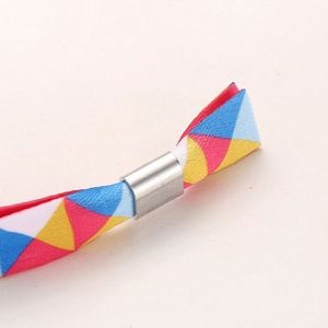 Pulseras Personalizadas Reutilizables, Impresión por Transferencia Térmica, Pulseras de Tela Tejida, Pulseras Promocionales de Tela para Festivales - Product Image 3