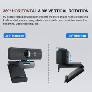 Mikrofon Sensor pencitraan CMOS, kamera Web Full HD USB 4K untuk komputer Desktop & Laptop sudut lebar - Product Image 6