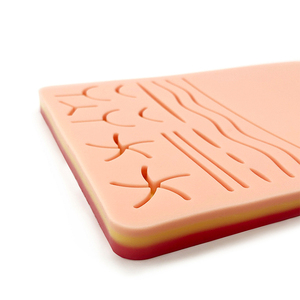 Coussin d'entraînement à la suture en silicone réutilisable Fitin avec 3 couches de peau, de graisse et de muscle pour les étudiants en médecine, les infirmières, les médecins, la pratique chirurgicale - Product Image 3