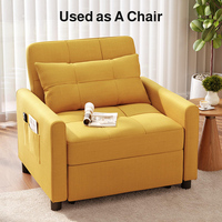 Sofá Cama Plegable Perfecto, Sofá Cama Individual Multifuncional, Diseño que Ahorra Espacio para Invitados, Asiento Convertible Moderno y Compacto