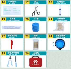 Tùy Chỉnh OEM/ODM Ngoài Trời Survival <span class=keywords><strong>Kit</strong></span> Viện Trợ Đầu Tiên Cho Vật Nuôi Du Lịch Xe-Khẩn Cấp Thú Y Cụ Nguồn Cung Cấp - Product Image 3