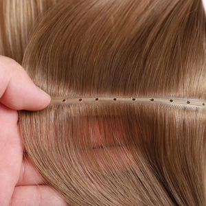 Tốt nhất chất lượng salon Remy tóc con người bướm sợi ngang vô hình <span class=keywords><strong>Micro</strong></span> Bead lỗ sợi ngang đôi rút ra phần mở rộng - Product Image 1