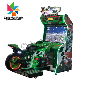 Machine de jeu d'arcade simulateur de course de motos <span class=keywords><strong>GP</strong></span>, colorée, à monnayeur, pour parc d'attractions - Product Image 2