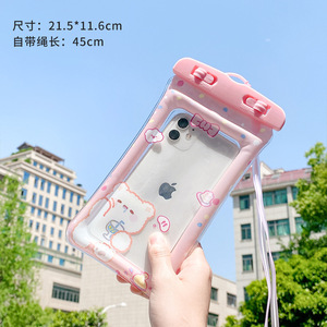 Sac Transparent pour téléphone portable, sac étanche, équipement de natation, étui de téléphone portable à écran tactile, vente en gros - Product Image 6