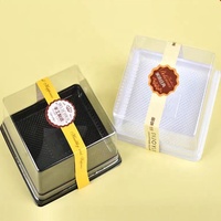 Vente d'usine Boîte d'emballage de gâteau Mousse moulue Mini gâteau pâtissier Rouleau Blister transparent pour dessert