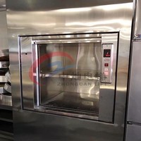 Moderner Kleiner Servicelift 100kg Küchen-Mini-Speiseaufzug aus Edelstahl für Restaurants