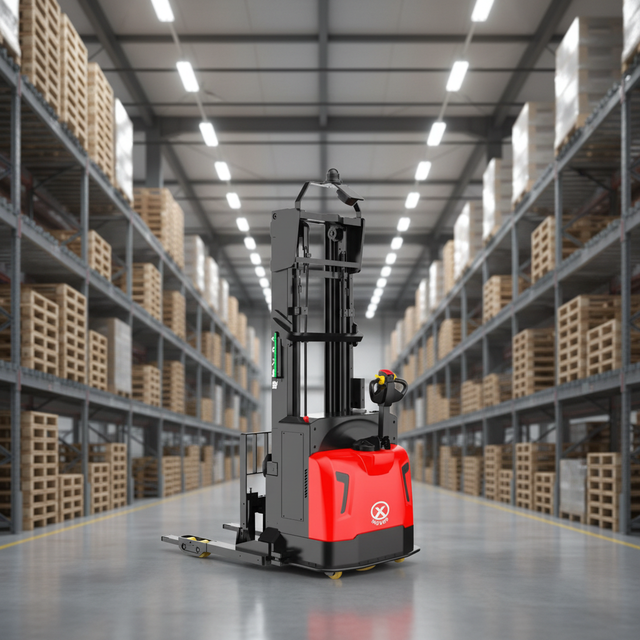 1200kg Rated Load Indoor Reach Robot Forklift XQE122E EP Automated Material Handling Equipment AGV AMR