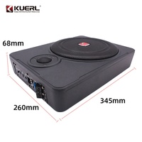 Subwoofer de voiture compact sous siège 8 pouces, grande puissance, 12V, actif et plat, pour modification automobile