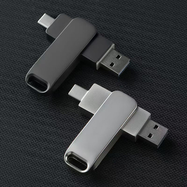 Type C 128gb 64gb 32gb 2 in 1 Mini Metal 3.0 Otg Flash Memory Stick Pen Drive 2.0 Usb Memoria Usb 8gb 16gb