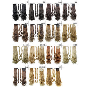 <span class=keywords><strong>Queue</strong></span> <span class=keywords><strong>de</strong></span> <span class=keywords><strong>cheval</strong></span> synthétique à clipser en gros, extension <span class=keywords><strong>de</strong></span> <span class=keywords><strong>cheveux</strong></span> longs ondulés, postiche bouclé à enrouler - Product Image 4