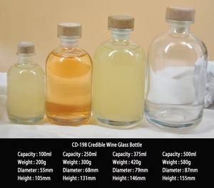 Bouteille en verre transparente de qualité supérieure pour spiritueux et <span class=keywords><strong>vin</strong></span>, cylindrique, <span class=keywords><strong>vide</strong></span>, 500 ml, 100 ml, 250 ml, 375 ml, vente en gros - Product Image 6