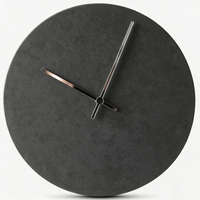 Jam Dinding Analog Quartz Dekoratif Bingkai Logam Rustic Minimalis Gerakan Jarum Senyap Finishing Antik untuk Ruang Tamu