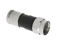 Connecteur de compression de type F RG6, étanche, en laiton, prise mâle F pour câble coaxial RG6, pour télévision par satellite, CATV, CCTV, câble coaxial RG6