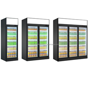 ตู้แช่แข็งพร้อมพัดลมระบายความร้อนตู้แช่เครื่องดื่ม1800L ความจุสามประตูพร้อมประตูกระจกสำหรับไอศครีมซูเปอร์มาร์เก็ต - Product Image 5